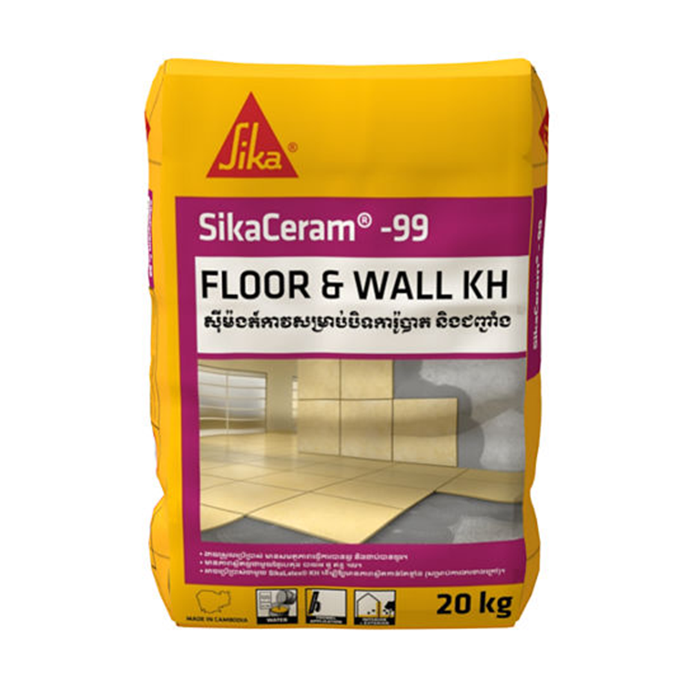 Sika Ceram-99 Floor & Wall 20Kg/Bag ស៊ីម៉ង់តិ៍កាវសម្រាប់បិទការ៉ូ