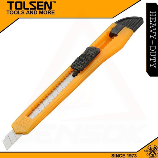 Tolsen-Snap Off Blade Knife Cutter (9×80mm) កាំបិតឆូតតូចលេខ9