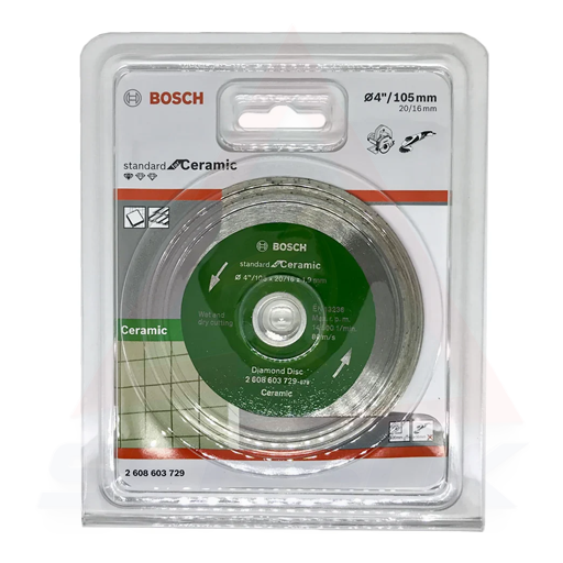 Bosch-Diamond Cutting Disc for Ceramic/Tiles 4" (2608603729)​ផ្លែកាត់សេរ៉ាមិច
