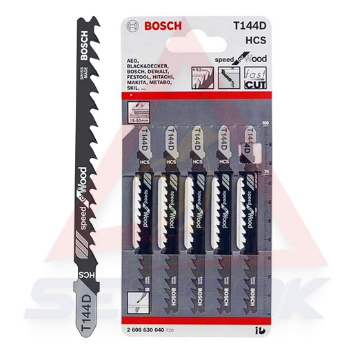 Bosch -Jigsaw Blade ផ្លែរណាឃ្វៀល T 144 D