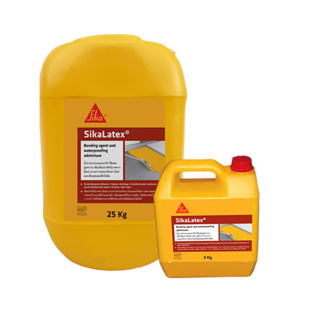 Sika Latex ទឹកថ្នាំសំរាប់ភ្ជាប់ និងការពារជម្រាបទឹក