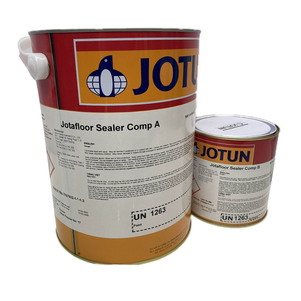 ថ្នាំទ្រនាប់ផ្ទៃប៉េតុង Jotafloor Sealer (A: 4L/tin + B: 1L/tin)